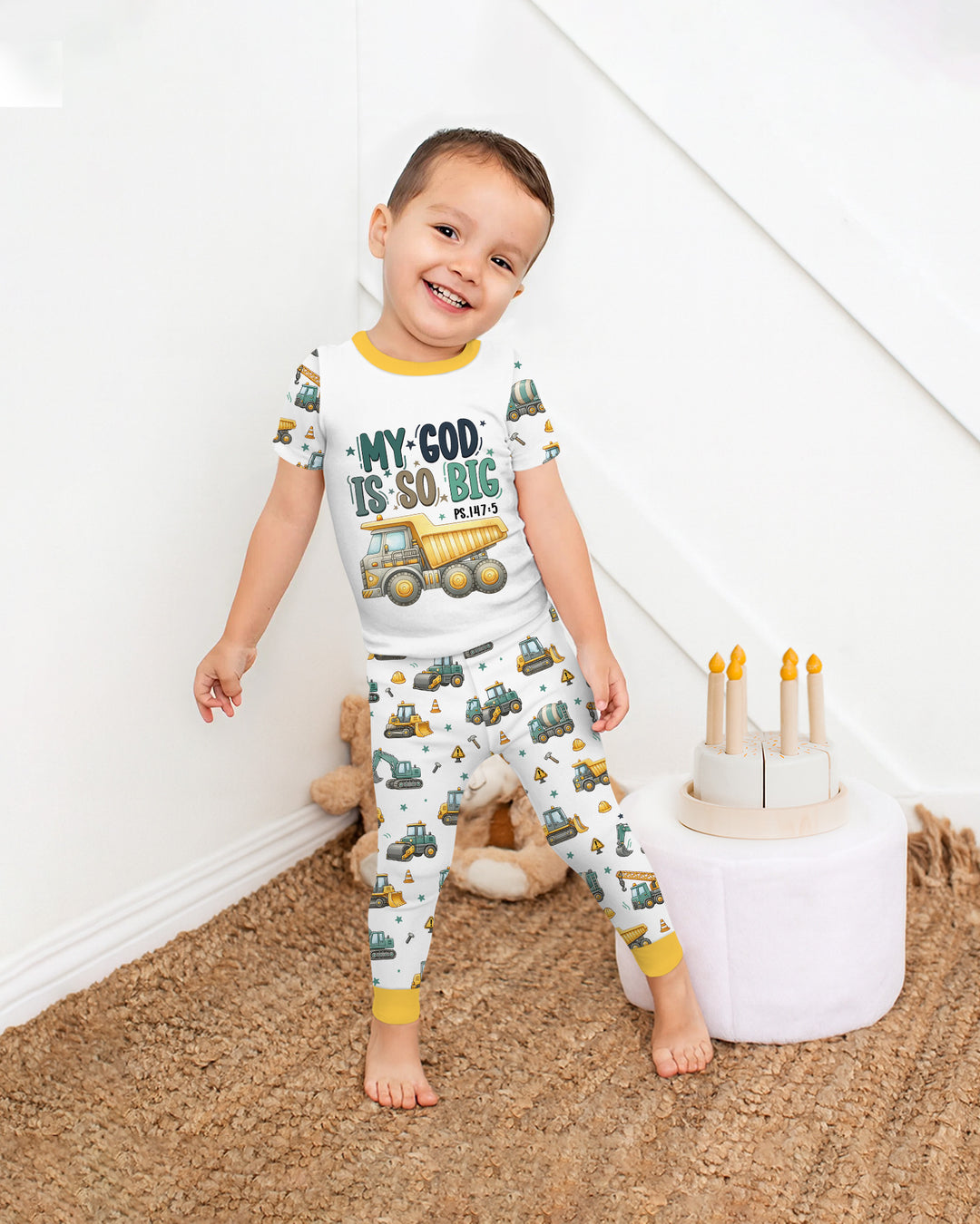 Zweiteiliges, kurzärmliges Pyjama-Set mit Marienkäfern