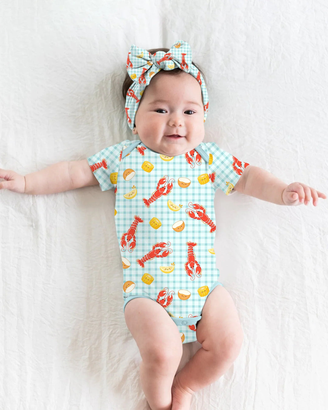 Preppy Crawfish Season Bamboo Bodysuit