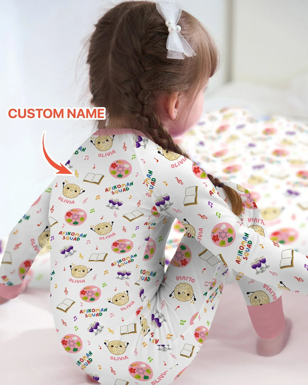 Custom Name Passover Afikoman Squad Bamboo Convertible Zippy