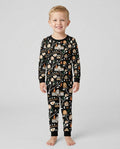 Haunted Halloween Town Map Bamboo Two Piece Long Sleeve Pajama Set