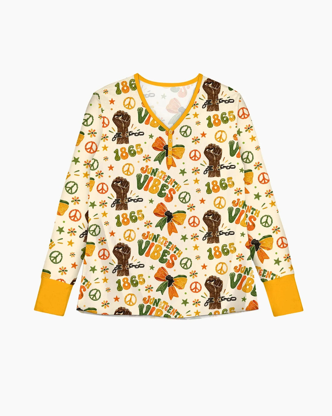 Juneteenth Vibes Vintage Bamboo Women Pajama Set