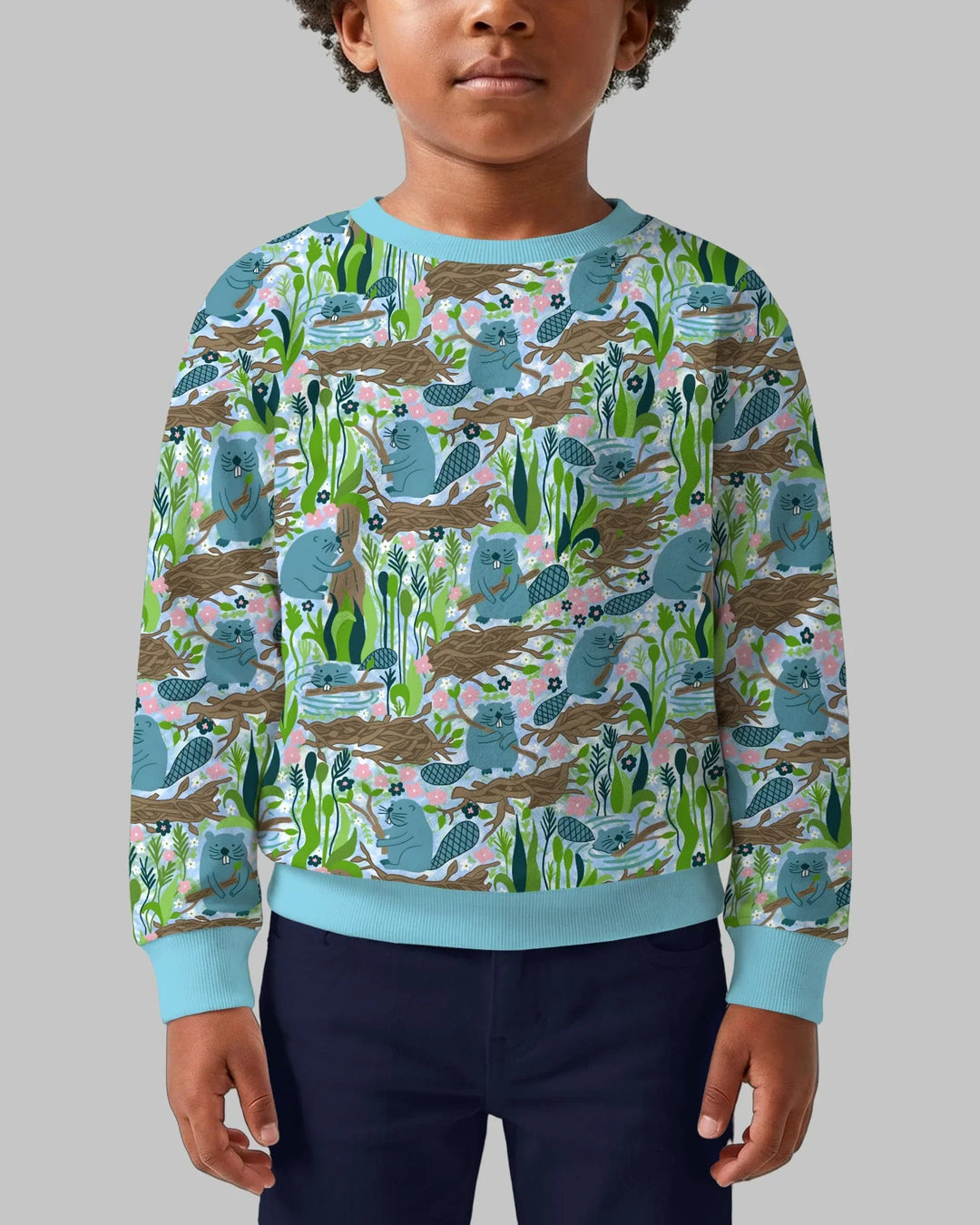 Little Dam Builders Bamboo Crewneck Sweatshirt