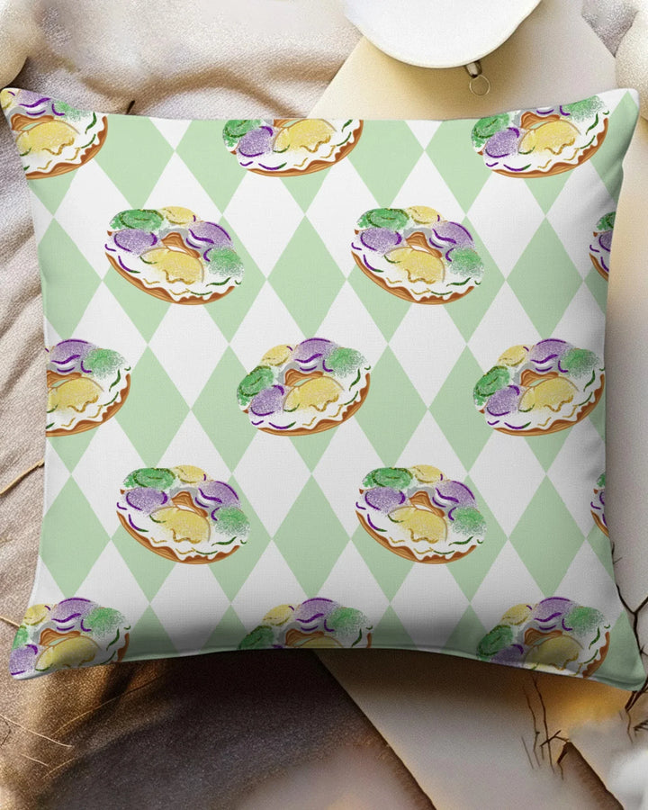 Mardi Gras Donut Bamboo Pillow Case