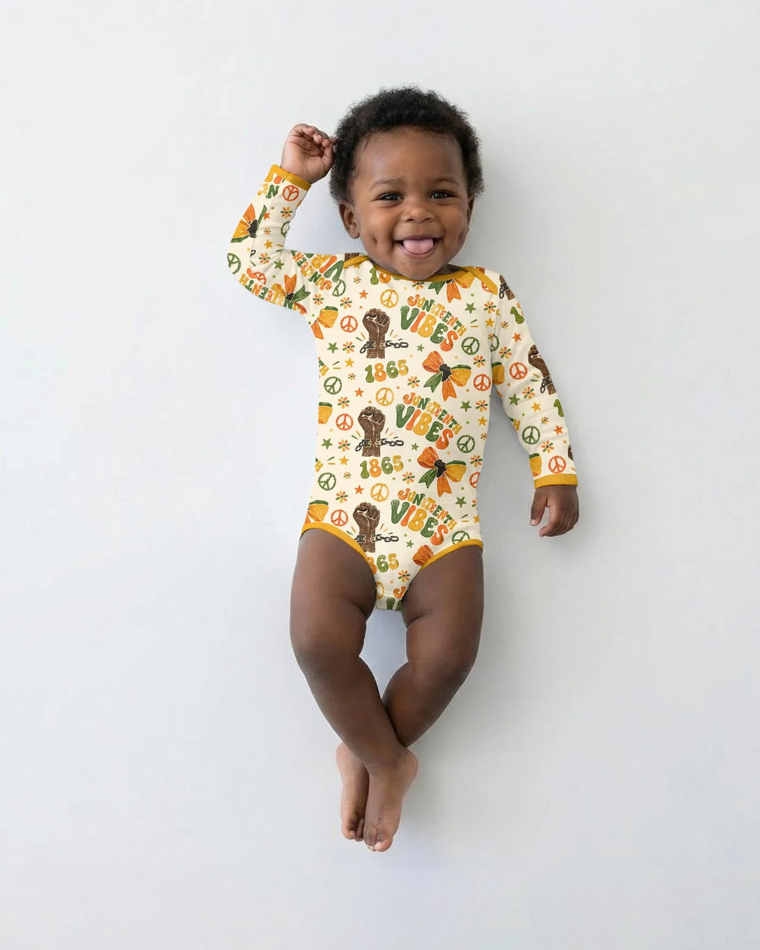 Gerippte Babykleidung mit individuellem Foto - Weich &amp; Skizzenhaft