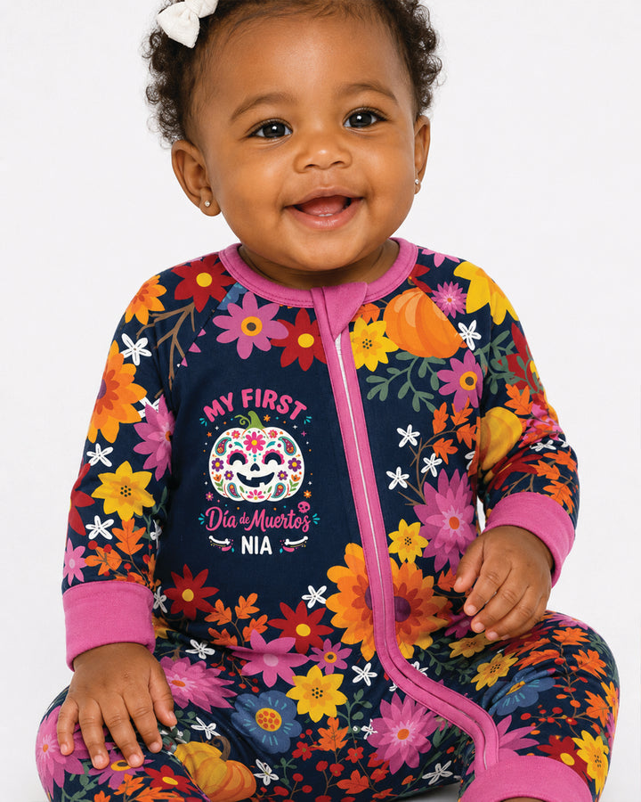 My first Dia de Muertos Bamboo Convertible Zippy