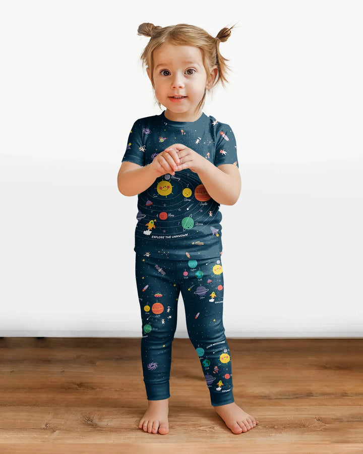 Zweiteiliges, kurzärmliges Pyjama-Set mit Marienkäfern