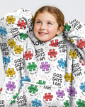All Pieces Belong Tragbarer Bambusdecken-Hoodie