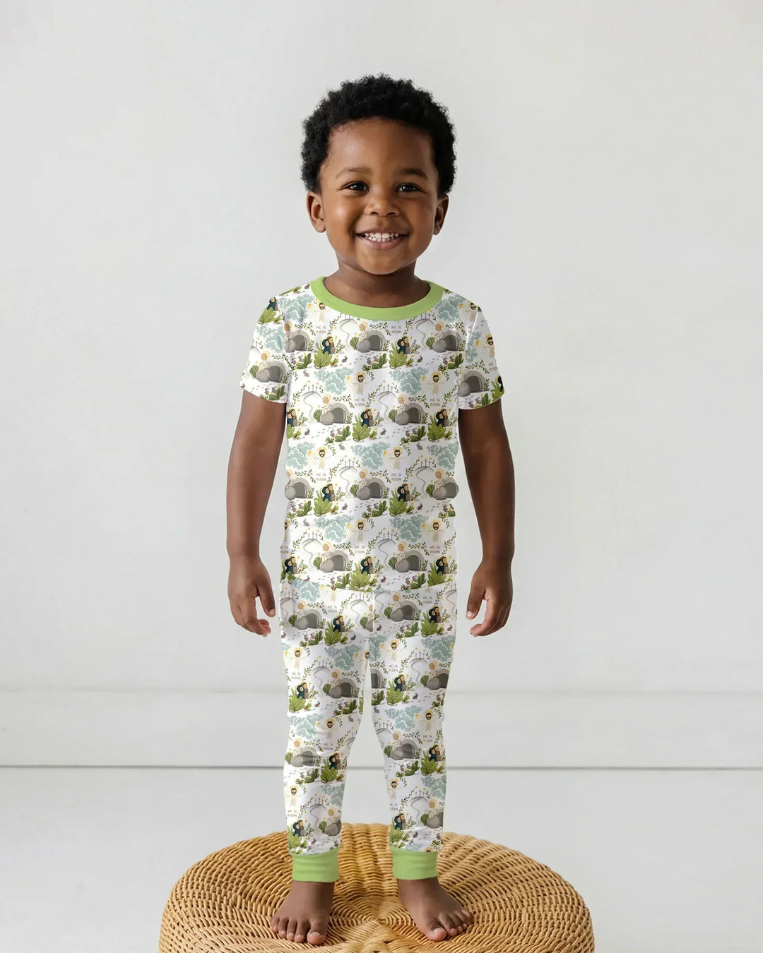 Zweiteiliges, kurzärmliges Pyjama-Set mit Marienkäfern
