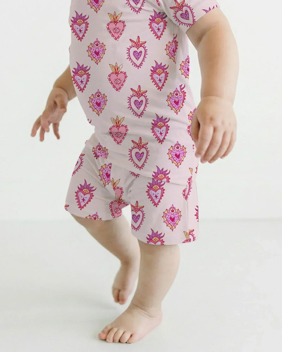 Mi Milagro Bamboo Two Piece Short Sleeve Shorts Pajama Set
