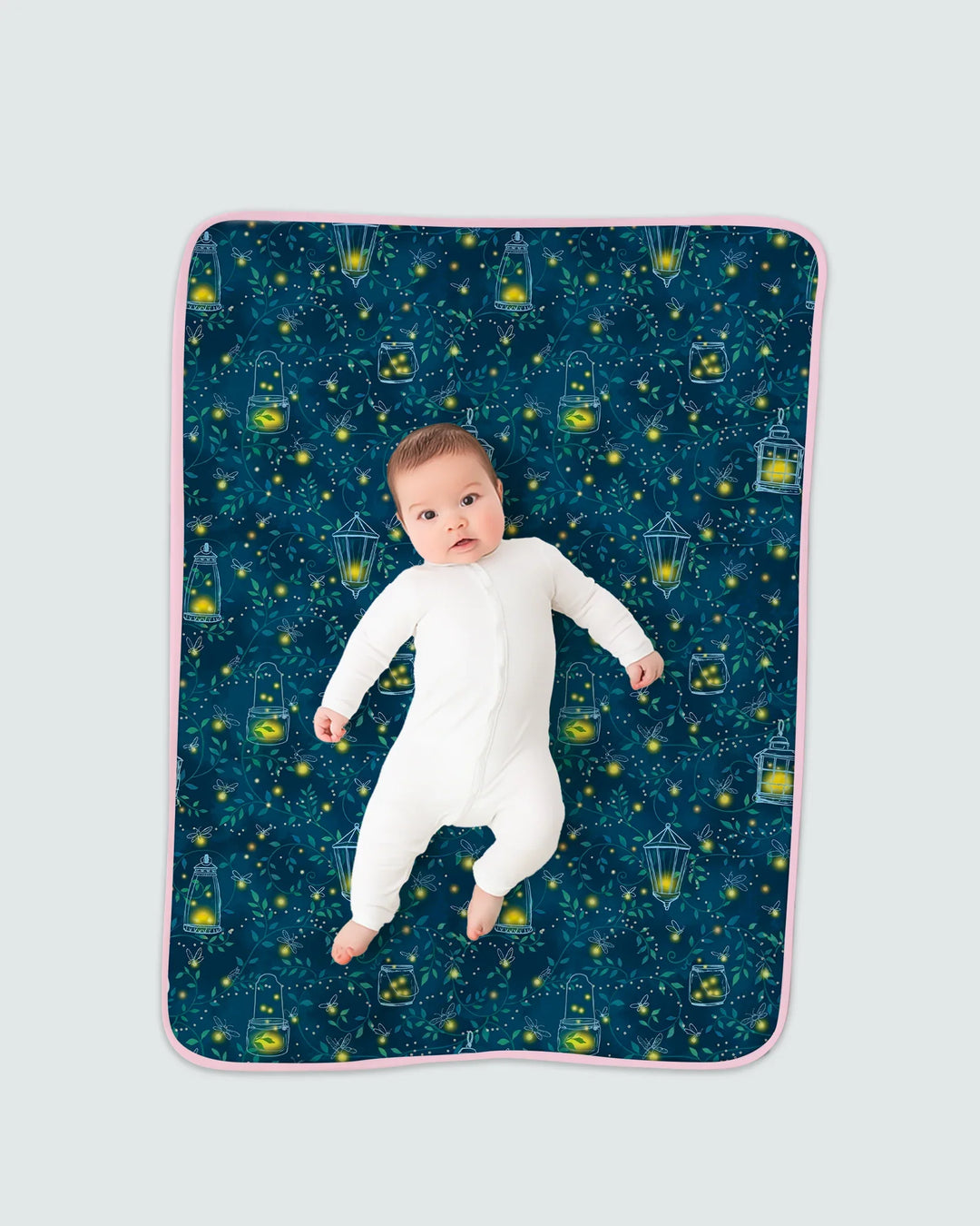 Firefly Lantern Night Bamboo Blanket