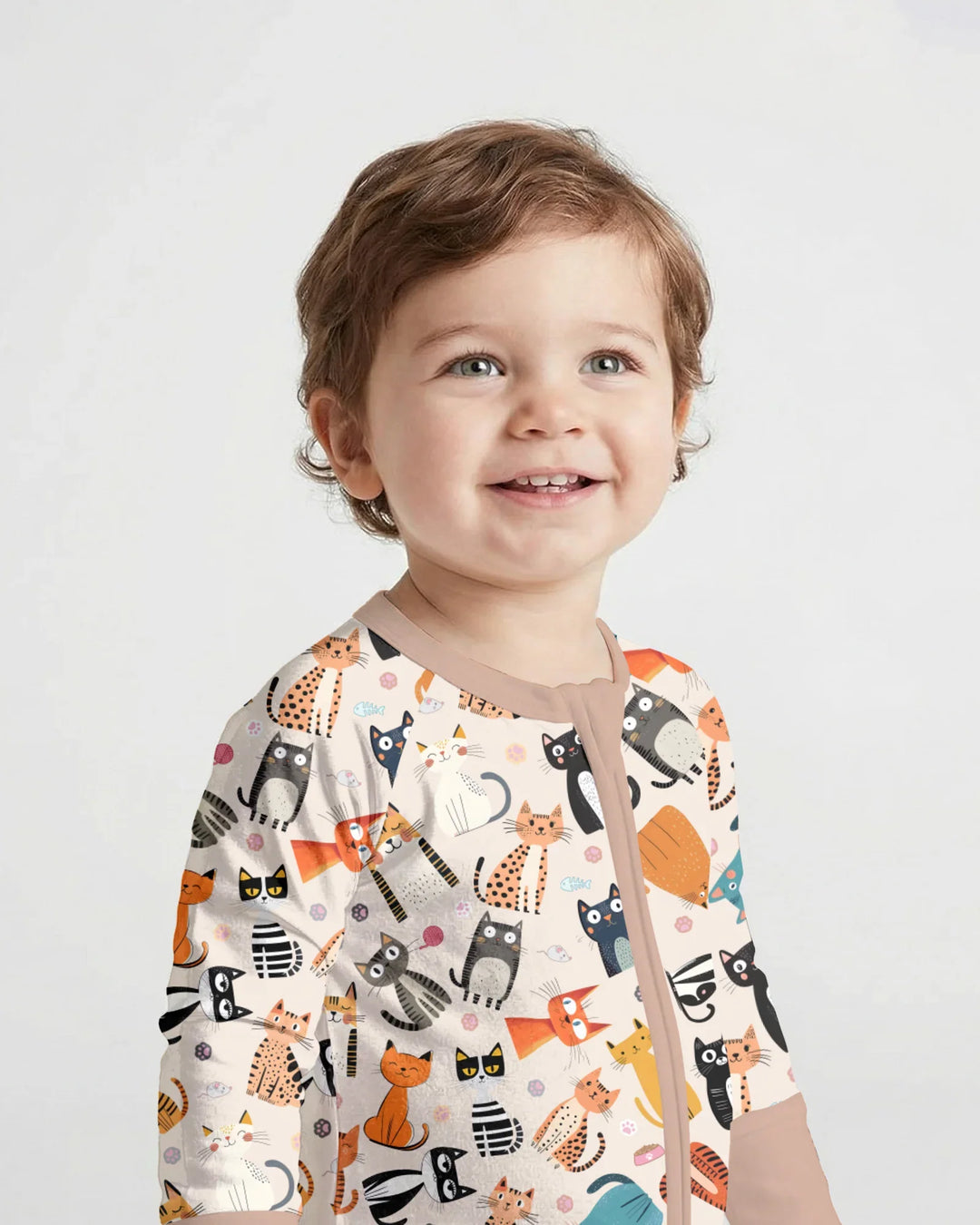 Gerippte Babykleidung mit individuellem Foto - Weich &amp; Skizzenhaft