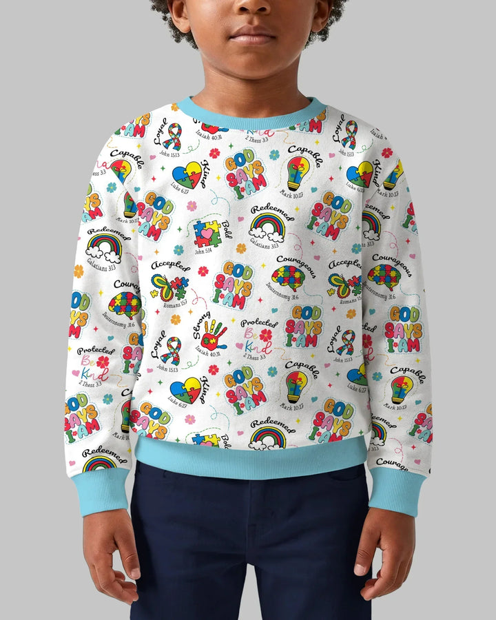 God Says I am Different Bambus-Rundhals-Sweatshirt