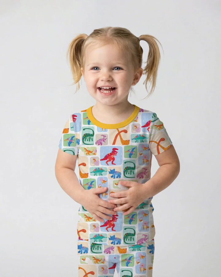 Zweiteiliges, kurzärmliges Pyjama-Set mit Marienkäfern