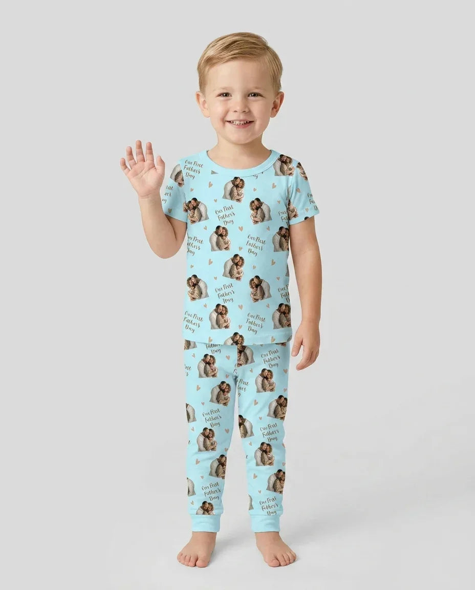 Zweiteiliges, kurzärmliges Pyjama-Set mit Marienkäfern