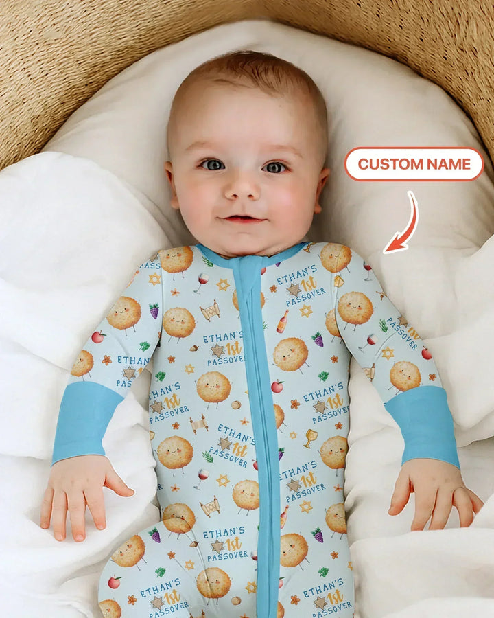 Custom Name 1st Passover Bamboo Convertible Zippy