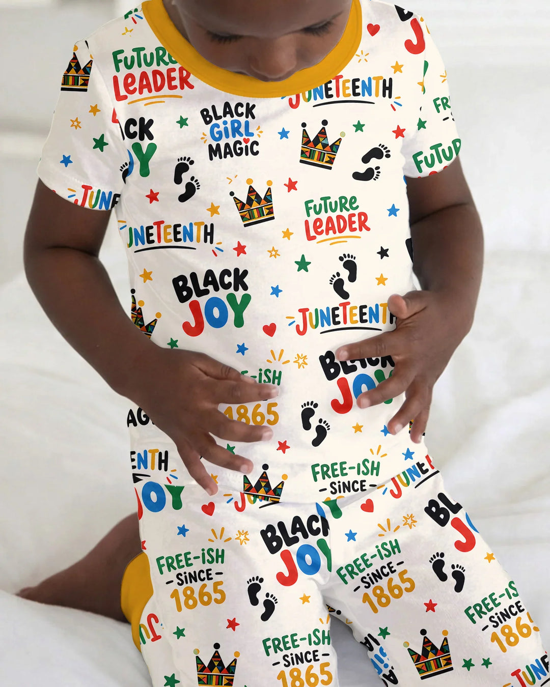 Zweiteiliges, kurzärmliges Pyjama-Set mit Marienkäfern