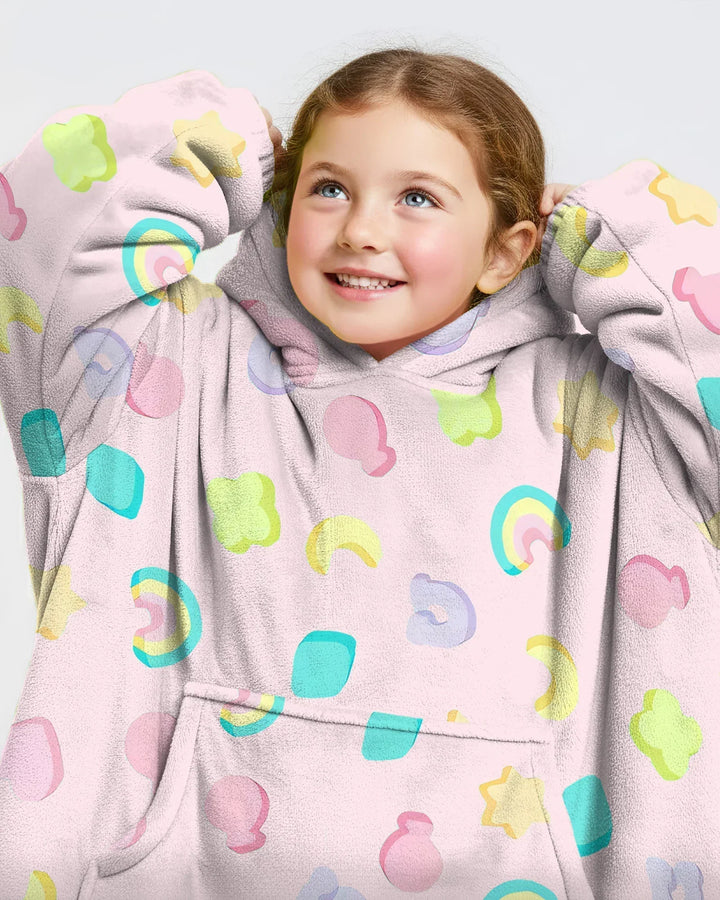 Pastell Lucky Charms Tragbare Bambus Decken-Kapuzenjacke