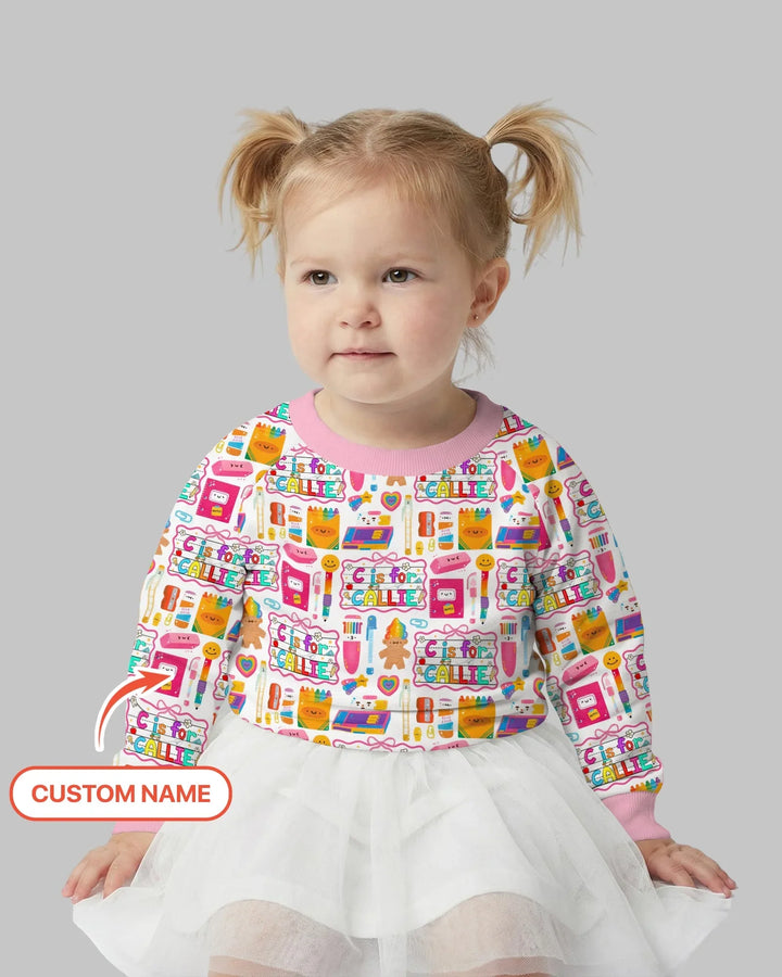 Custom Name Classroom Cuties Bamboo Crewneck Sweatshirt