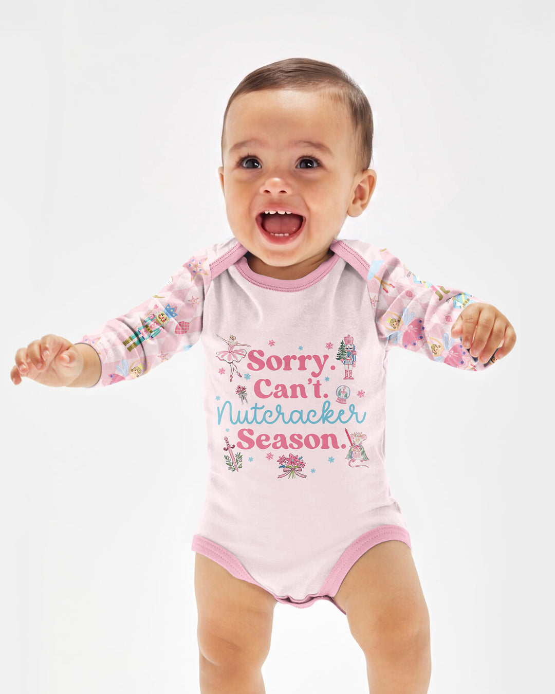 Sorry Can't Nutcracker Season Ballet Christmas Bamboo Bodysuit