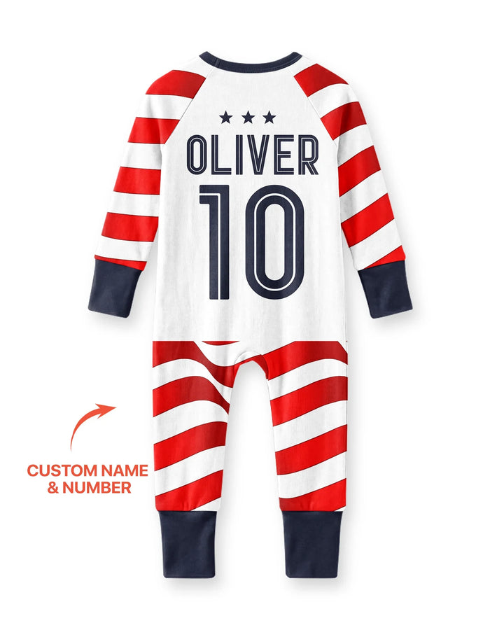 Custom Name USA Spirit Bamboo Convertible Zippy