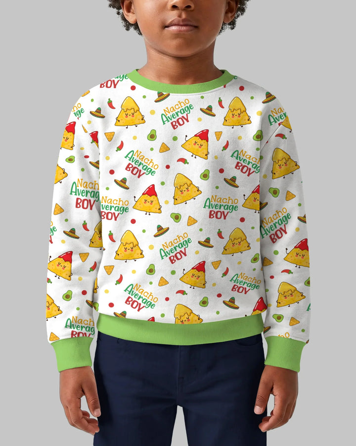 Lil Nacho Average Kid Bambus-Rundhals-Sweatshirt