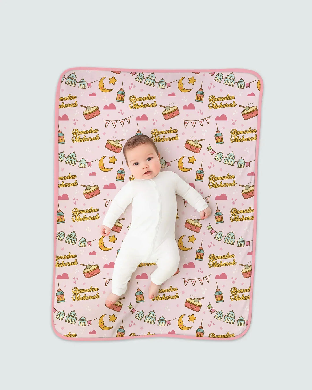 Ramadan Mubarak Bamboo Blanket