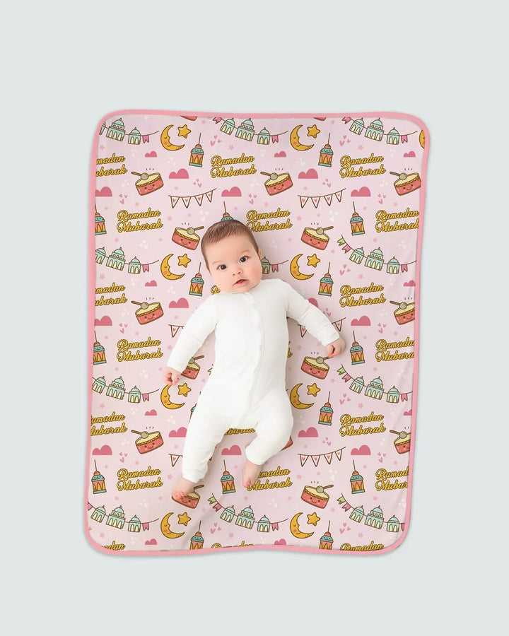 Ramadan Mubarak Bamboo Blanket