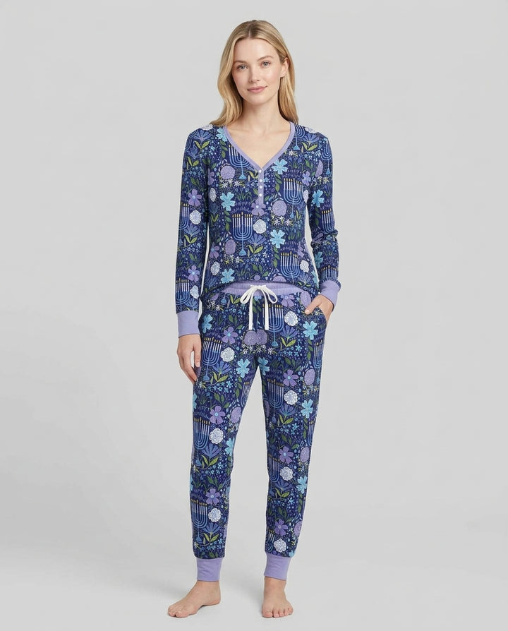 Hanukkah Me and Mom Matching Bamboo Women Pajama Set