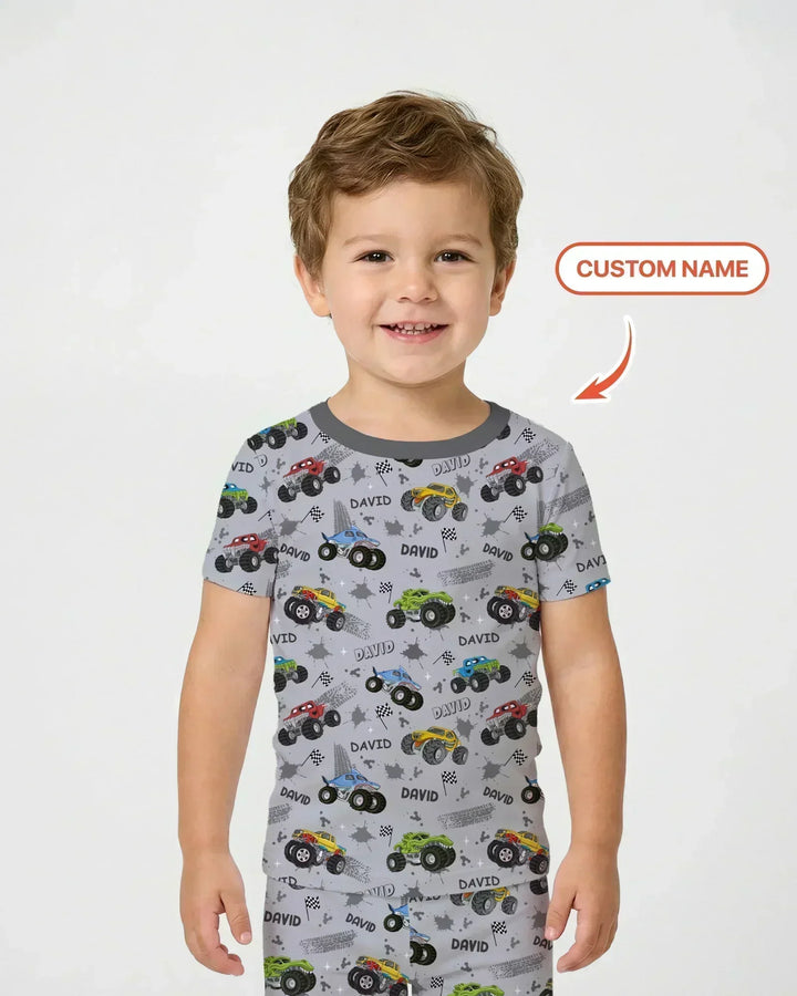 Zweiteiliges, kurzärmliges Pyjama-Set mit Marienkäfern