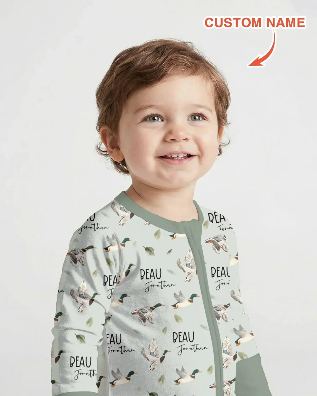 Gerippte Babykleidung mit individuellem Foto - Weich &amp; Skizzenhaft