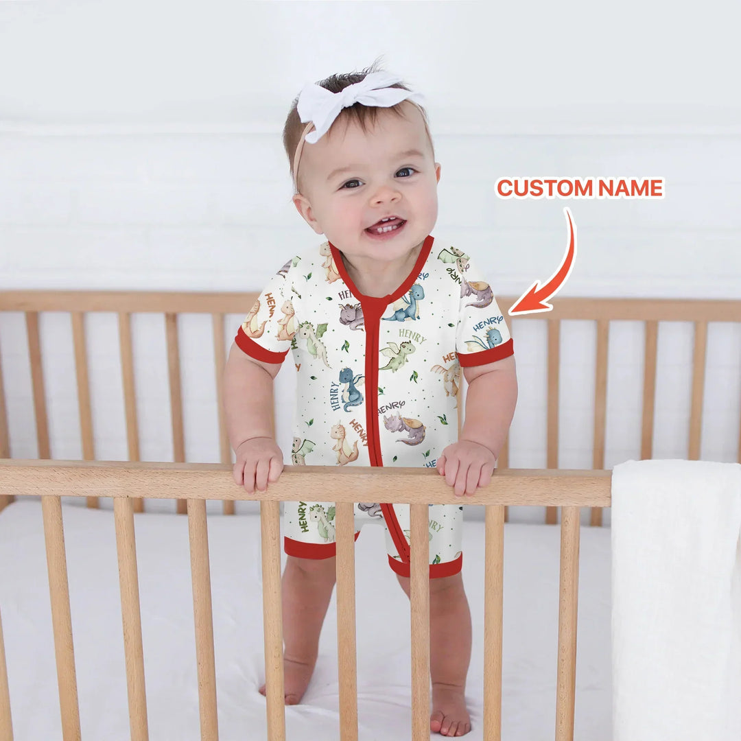 Sweet Baby Dragons Custom Name Bamboo Shorty Zippy