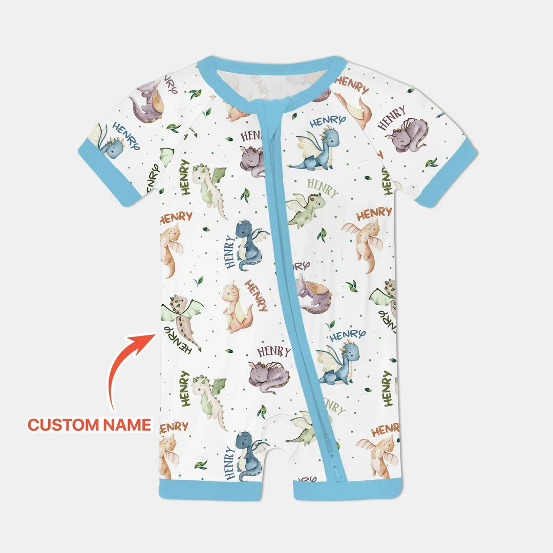 Sweet Baby Dragons Custom Name Bamboo Shorty Zippy