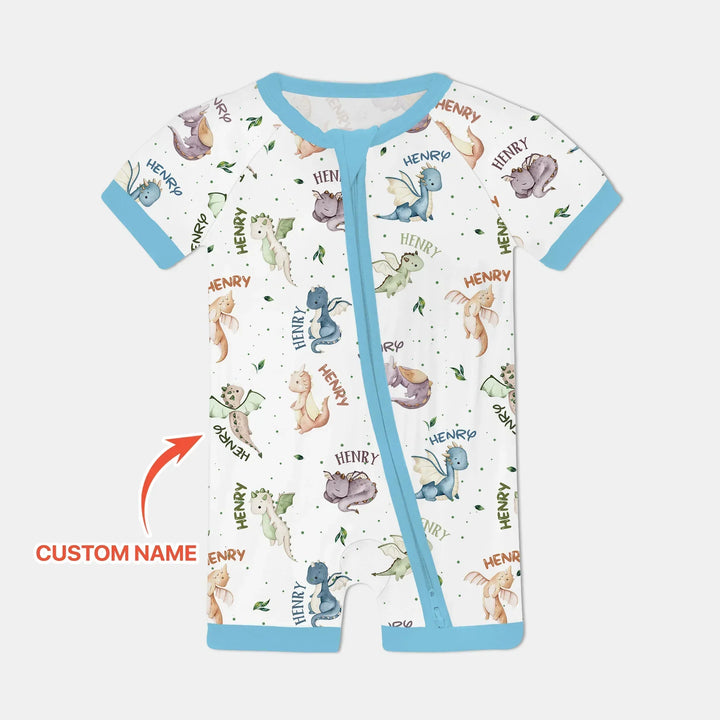 Sweet Baby Dragons Custom Name Bamboo Shorty Zippy