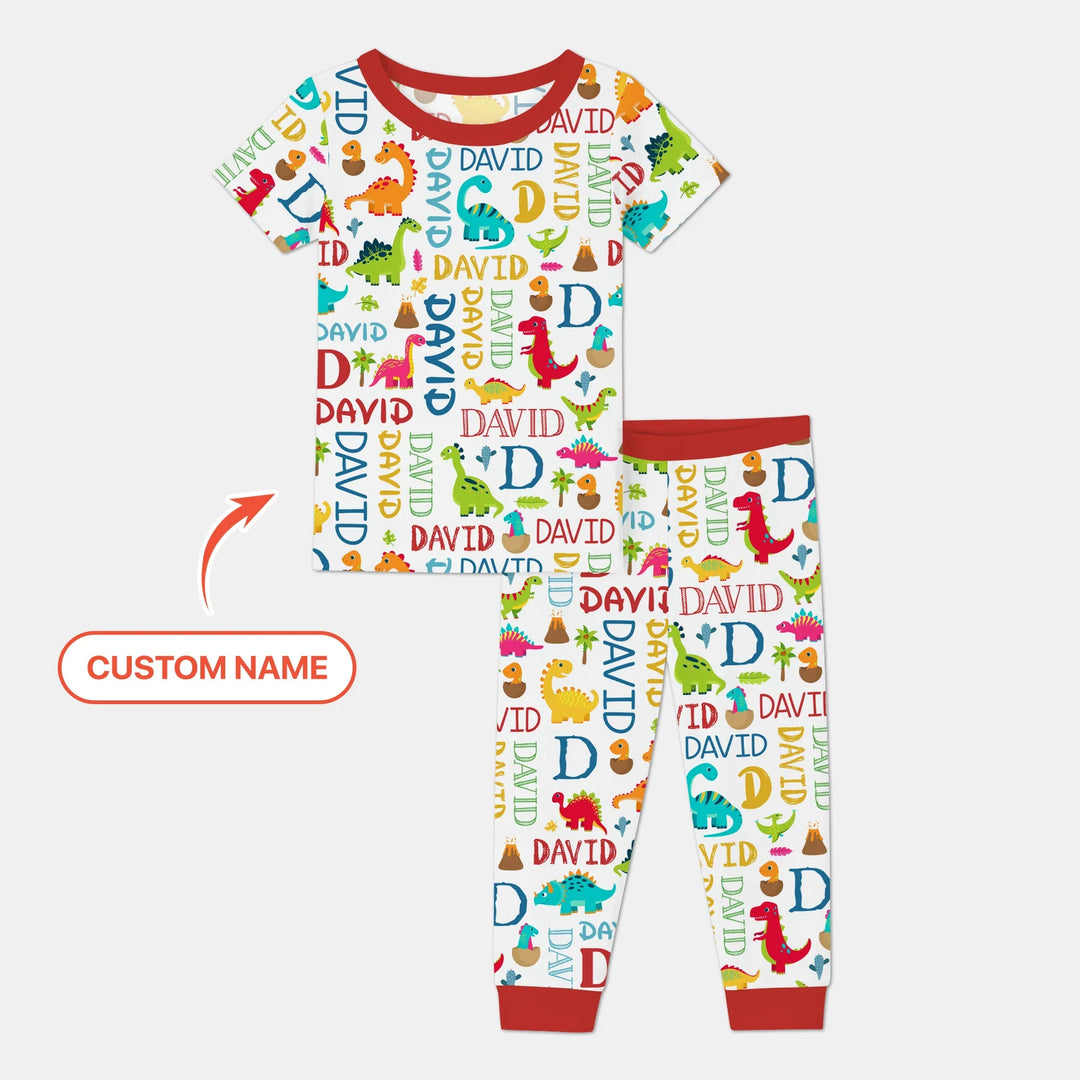 Zweiteiliges, kurzärmliges Pyjama-Set mit Marienkäfern