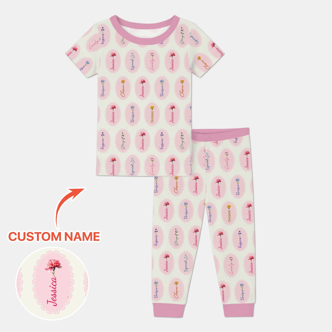 Zweiteiliges, kurzärmliges Pyjama-Set mit Marienkäfern