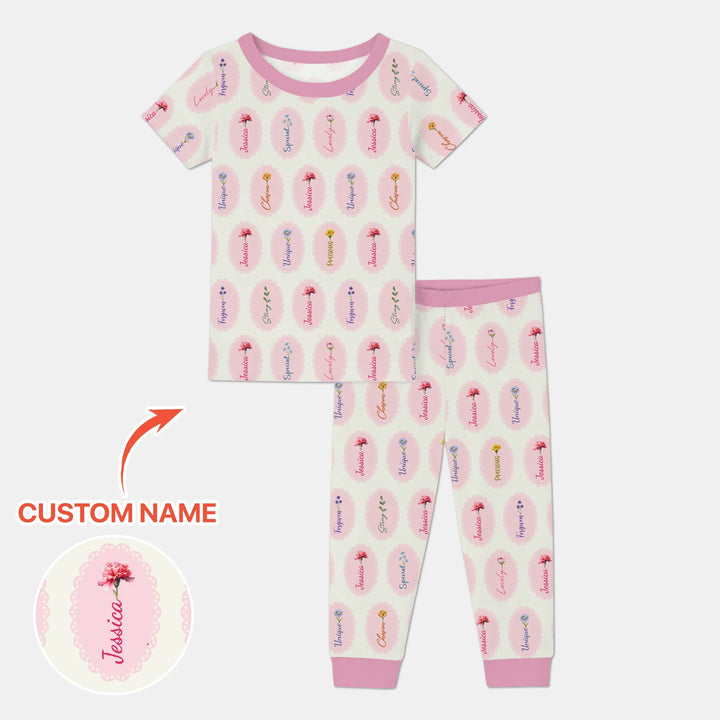Zweiteiliges, kurzärmliges Pyjama-Set mit Marienkäfern