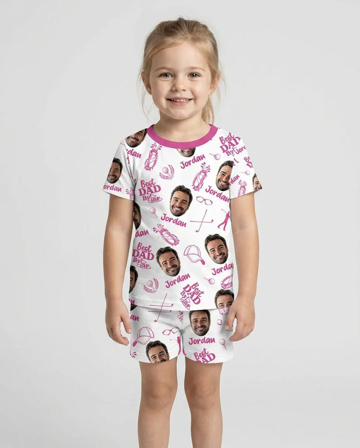 Zweiteiliges Pyjama-Set mit kurzen Ärmeln und Shorts im Sommer-Design