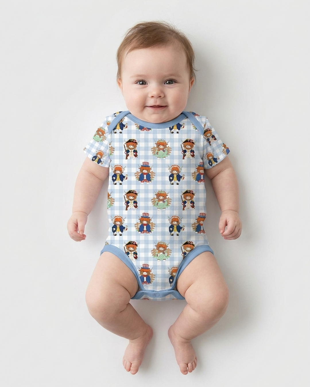 Gerippte Babykleidung mit individuellem Foto - Weich &amp; Skizzenhaft
