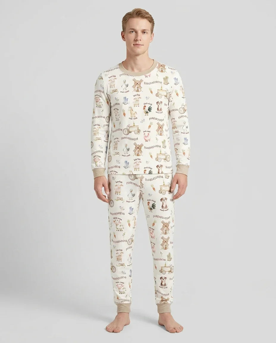 Vorlage Herren-Pyjama-Set