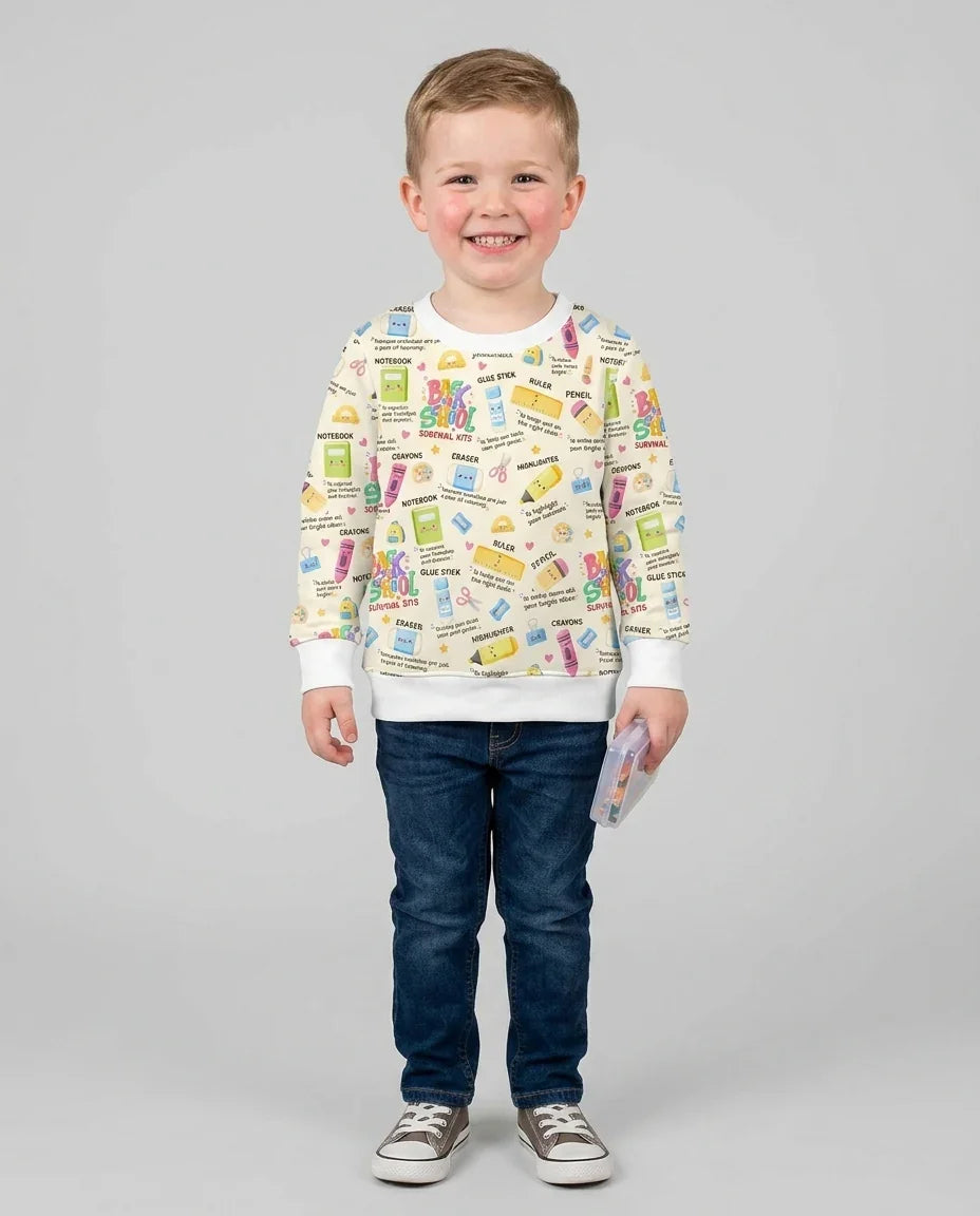 Sweatshirt mit Rundhalsausschnitt aus Bambusfaser