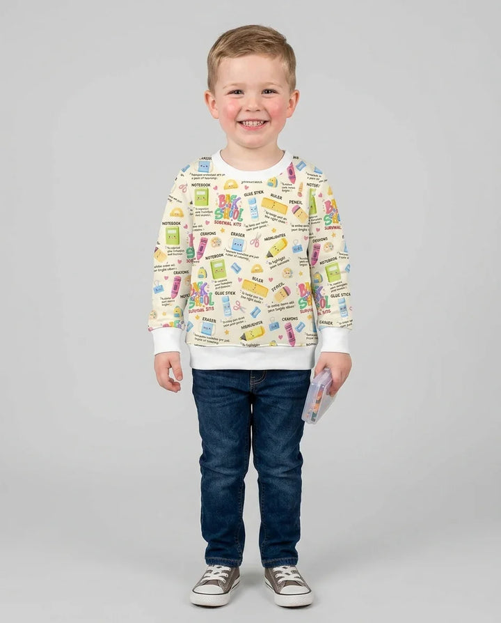 Sweatshirt mit Rundhalsausschnitt aus Bambusfaser