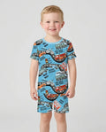 Zoom Zoom Beep Beep Bamboo Two Piece Short Sleeve Shorts Pajama Set