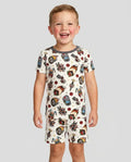 Born to Ride Together Family Matching Bamboo Two Piece Short Sleeve Shorts Pajama Set