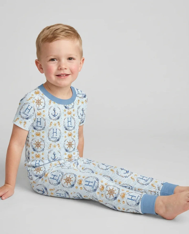 Zweiteiliges, kurzärmliges Pyjama-Set mit Marienkäfern