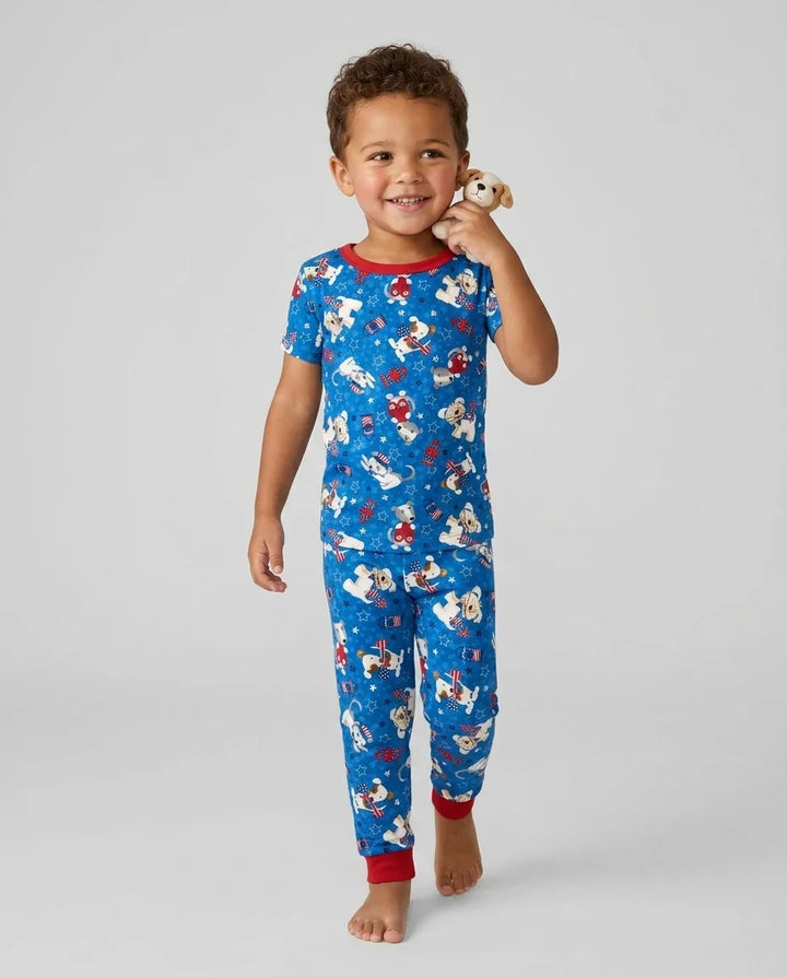 Zweiteiliges, kurzärmliges Pyjama-Set mit Marienkäfern