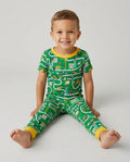 Zweiteiliges, kurzärmliges Pyjama-Set mit Marienkäfern