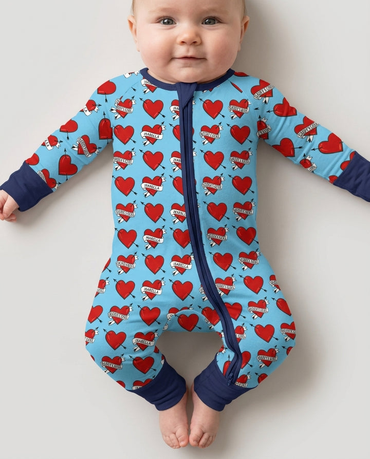 Gerippte Babykleidung mit individuellem Foto - Weich &amp; Skizzenhaft