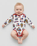 Gerippte Babykleidung mit individuellem Foto - Weich &amp; Skizzenhaft