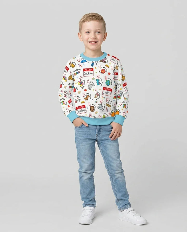 Custom Template Bambus-Rundhals-Sweatshirt