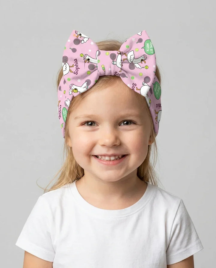 Silly Goose Playing Tennis Headband